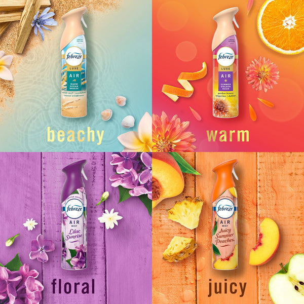 Febreze Air Mist Air Freshener Spray, Spring Mixed Scent, 4ct., 32.4 oz.