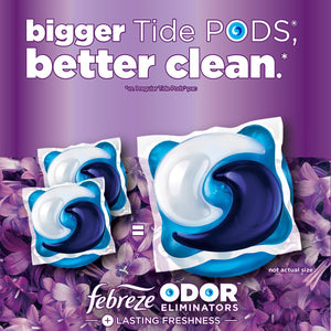 Tide Power PODS with Febreze Laundry Detergent Pacs, Spring & Renewal, 72 ct.