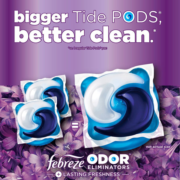 Tide Power PODS with Febreze Laundry Detergent Pacs, Spring & Renewal, 72 ct.