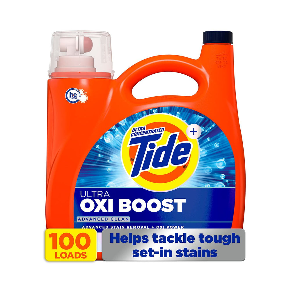 Tide Ultra Oxi Boost Liquid Laundry Detergent, 100 loads, 128 fl. oz.