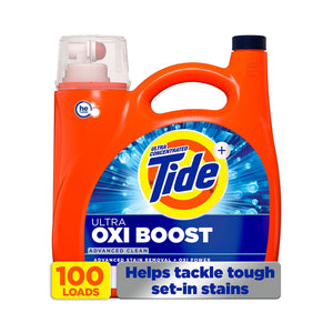 Tide Ultra Oxi Boost Liquid Laundry Detergent, 100 loads, 128 fl. oz.