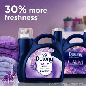 Downy Ultra Soft + Calm Liquid Fabric Softener, Lavender and Vanilla Bean, 164 Loads, 111 fl. oz.