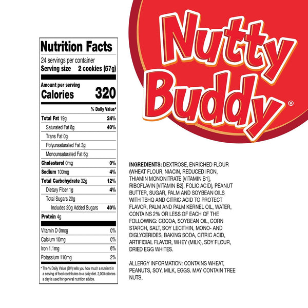 Little Debbie Nutty Buddy Bars, 2 oz., 24 pk.