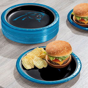 Carolina Panthers NFL Round Paper Plates, 10