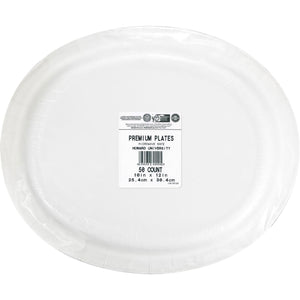 Howard University NCAA HBCU Oval Paper Plates, 50 ct.