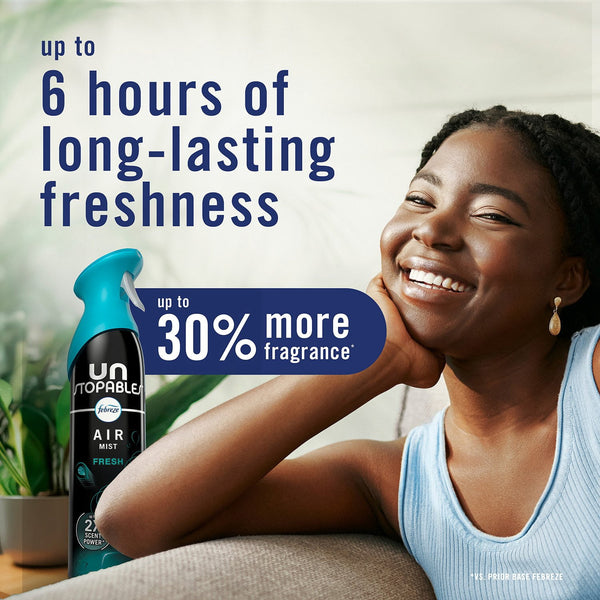 Febreze Air Mist Air Freshener Spray, Gain Original + Unstopables Fresh, 4ct., 32.4 oz.