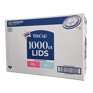 WinCup Lids with Straw Slot 18 Series, Translucent, 32-44 oz., 1000 ct.
