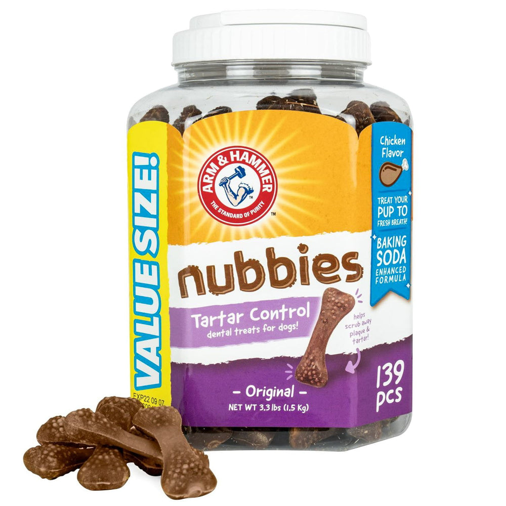 Arm & Hammer, Chicken Flavored Nubbies Dental Treats for Dogs, 139 ct.
