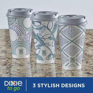 Dixie® To Go 16 oz. Paper Cup with Leak-Resistant Lid, 75 ct.