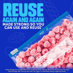 Ziploc Slider Freezer Bags, Variety Pack, 132 ct.