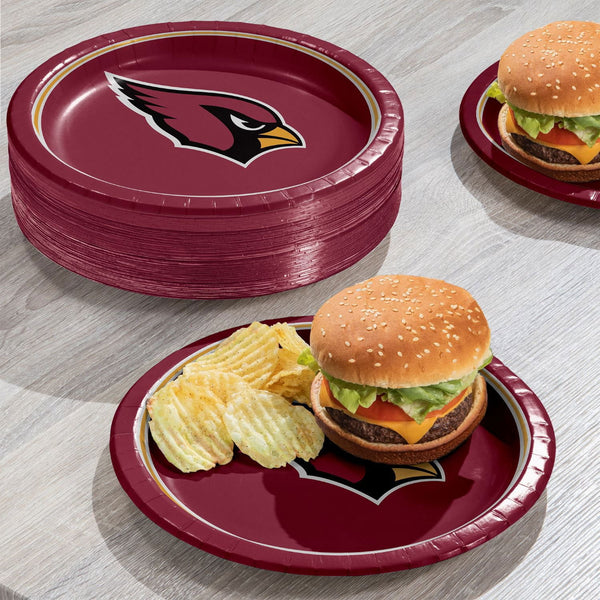 Arizona Cardinals NFL Round Paper Plates, 10