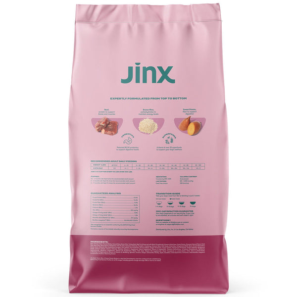 Jinx Brown Rice and Sweet Potato Recipe, Dry Dog Food, 23.5 lbs.