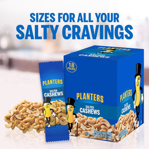 Planters Salted Cashews, 1.5 oz., 18 pk.