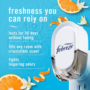 Febreze Plug Air Freshener, Refresh & Energize + Downy April Fresh, 5 refills, 4.35 fl. oz.