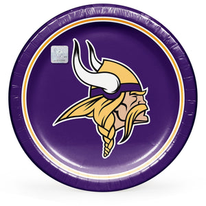 Minnesota Vikings NFL Round Paper Plates, 10