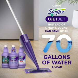 Swiffer WetJet Refill Pack, Lavender, 32  Pads + 2 Refills