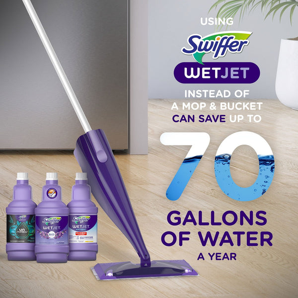 Swiffer WetJet Refill Pack, Lavender, 32  Pads + 2 Refills