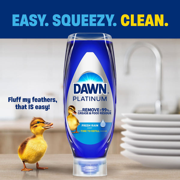 Dawn Platinum EZ- Squeeze Liquid Dish Soap, Lemon, 3 ct., 61.5 fl. oz.