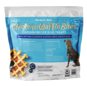 Member's Mark Chicken & Waffle Bites Chicken Recipe Dog Treats, 48 oz.