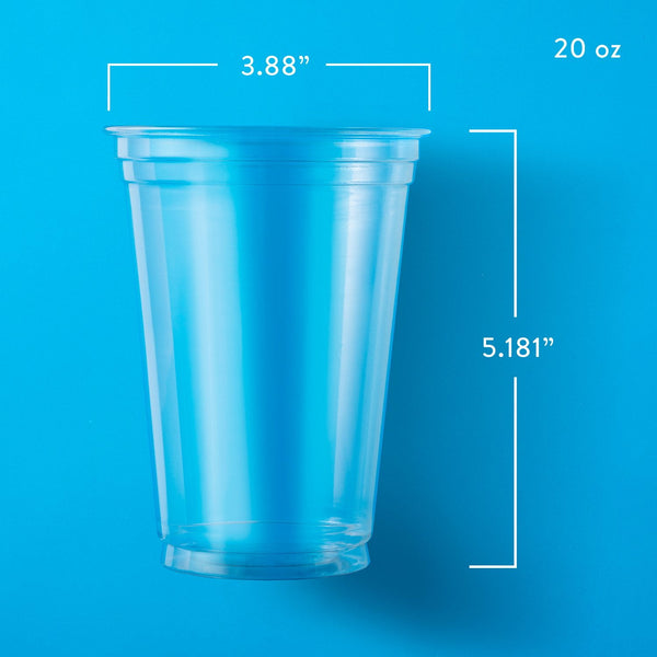 Member's Mark Clear Plastic Cups, 20 oz., 120 ct.