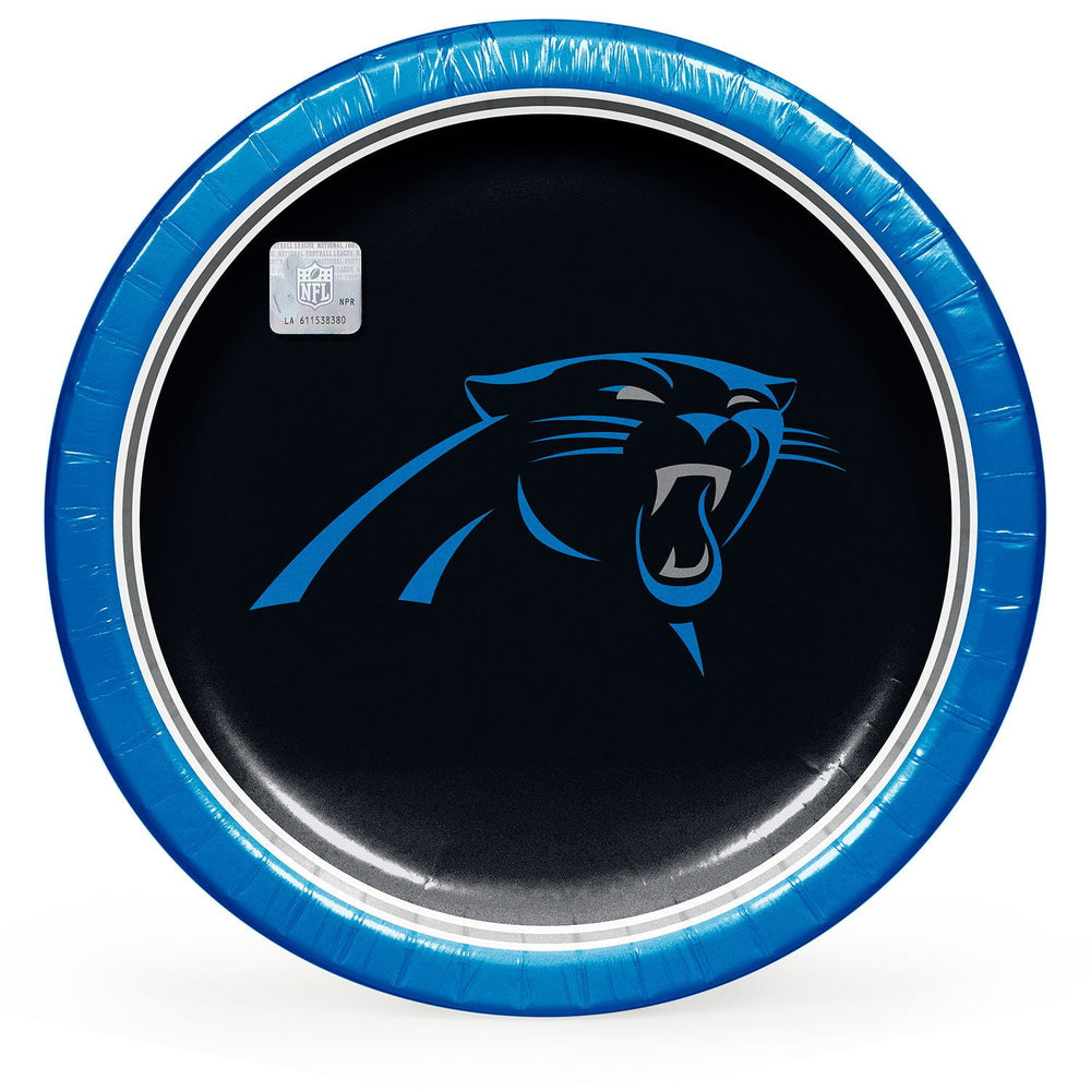 Carolina Panthers NFL Round Paper Plates, 10