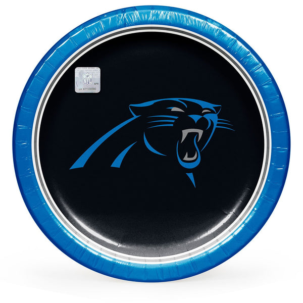 Carolina Panthers NFL Round Paper Plates, 10