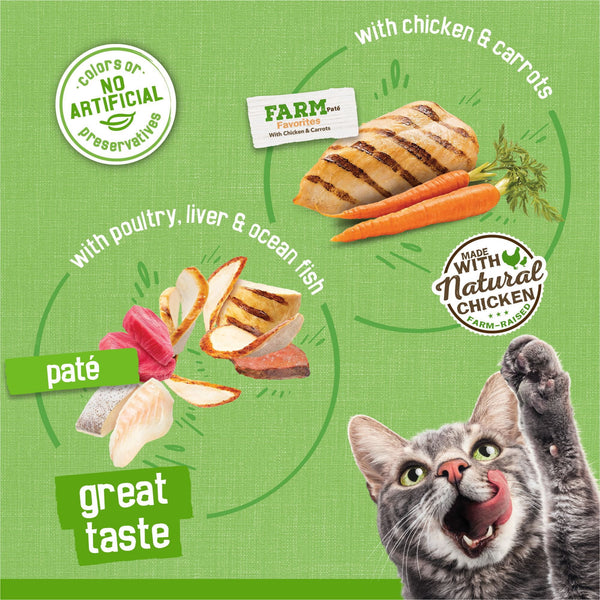 Purina Friskies Variety Pack, Adult Pate Wet Cat Food, 5.5 oz., 60 ct.