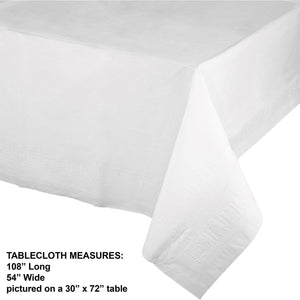 Member's Mark White 3-Ply Tissue Tablecovers, 54" x 108