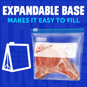 Ziploc Slider Freezer Bags, Variety Pack, 132 ct.