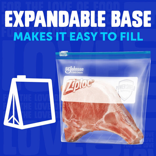 Ziploc Slider Freezer Bags, Variety Pack, 132 ct.