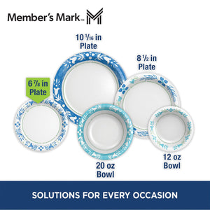 Member's Mark Ultra Dessert/Snack Paper Plates, 6.875