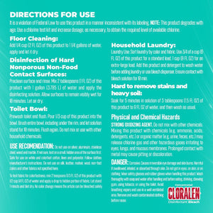 Cloralen Concentrated Household Cleaning Liquid Bleach, 3pk., 121 fl. oz. Each