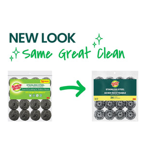 Scotch-Brite Stainless Steel Extra Large Scrubbers,16 ct.