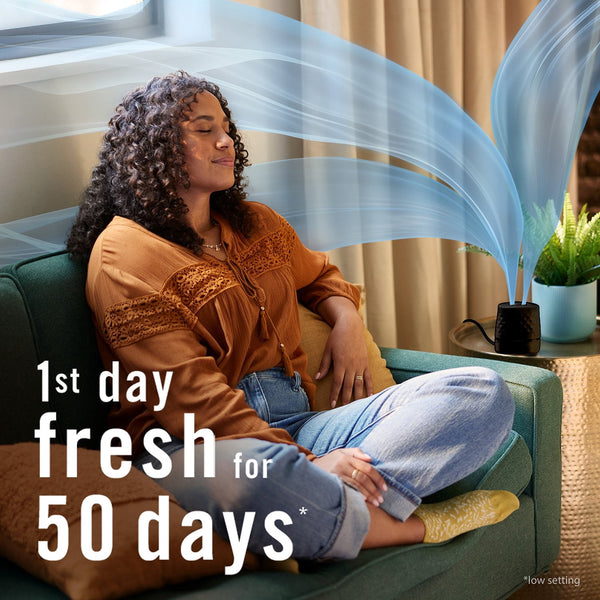 Febreze PLUG Scent Booster Oil Starter Kit, Hawaiian Aloha + Ocean, 1 Warmer + 3 Refills, 2.63 fl. oz.