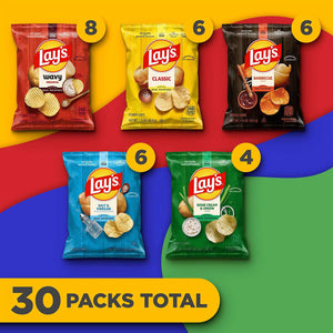 Lay's Mix Variety Pack Potato Chips, 30 pk.