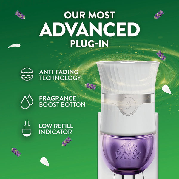 Air Wick Plug In Essential Oil Air Freshener Refills, Lavender & Chamomile, 9 refills