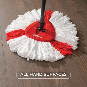O-Cedar EasyWring Power Microfiber Spin Mop + 2 Refills