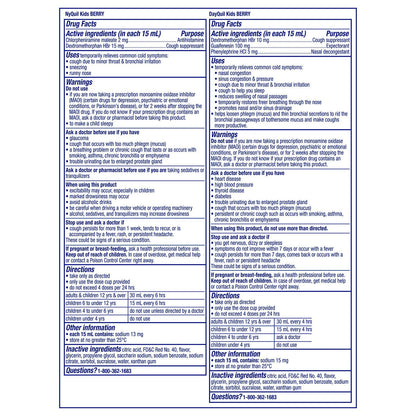 Vicks DayQuil & NyQuil Kids' Cold & Cough Liquid, Berry, 8 fl. oz., 3 pk.