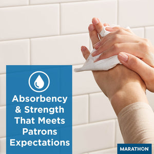 Marathon Hardwound Roll 1-Ply White Paper Towels, 6 rolls, 700 ft./roll