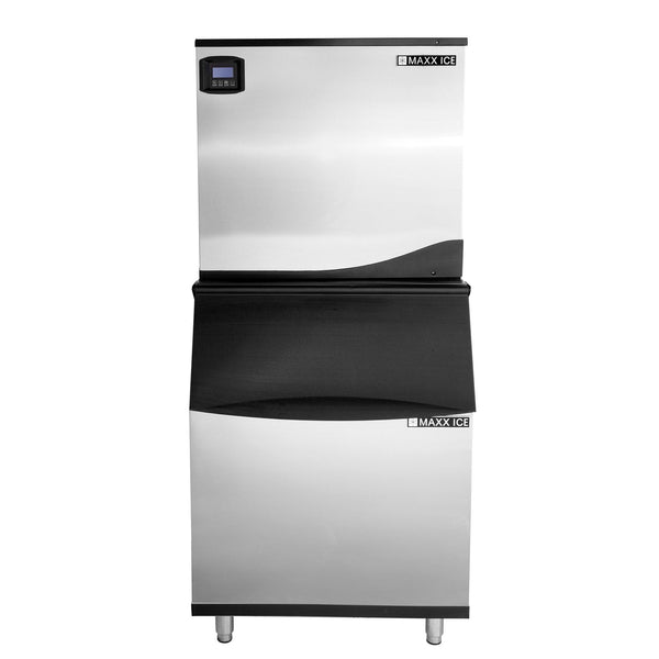 Maxx Ice 30" Wide Full Dice Ice Machine (650 lb.) with 580 lb. Bin