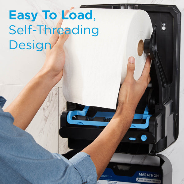 Marathon Automated Hardwound Paper Towel Dispenser, Black