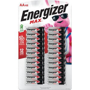 Energizer MAX AA Alkaline Batteries, 48 pk.