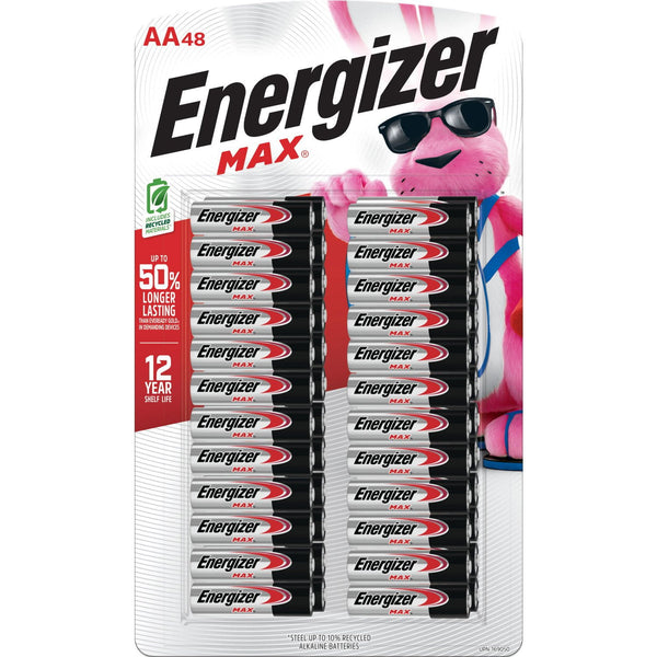 Energizer MAX AA Alkaline Batteries, 48 pk.
