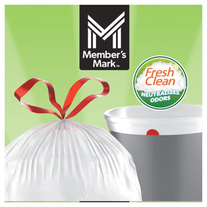Member's Mark 4-Gallon Drawstring Trash Bags, Fresh, 200 ct.