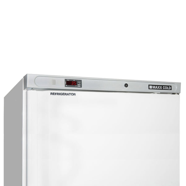 Maxx Cold Single Door Commercial Reach-In Refrigerator, White (23 cu. ft.)
