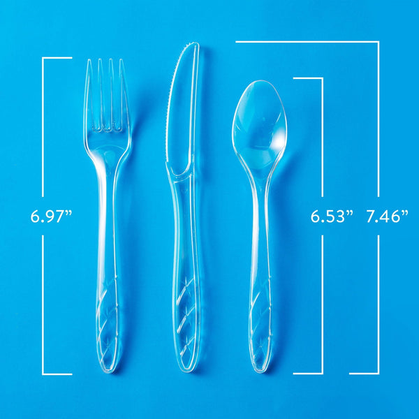 Member's Mark Clear Cutlery Combo Pack, Forks, Knives, Spoons 360 ct.