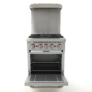 General Stainless Steel Gas Range with Oven, Choose Size & Gas Type