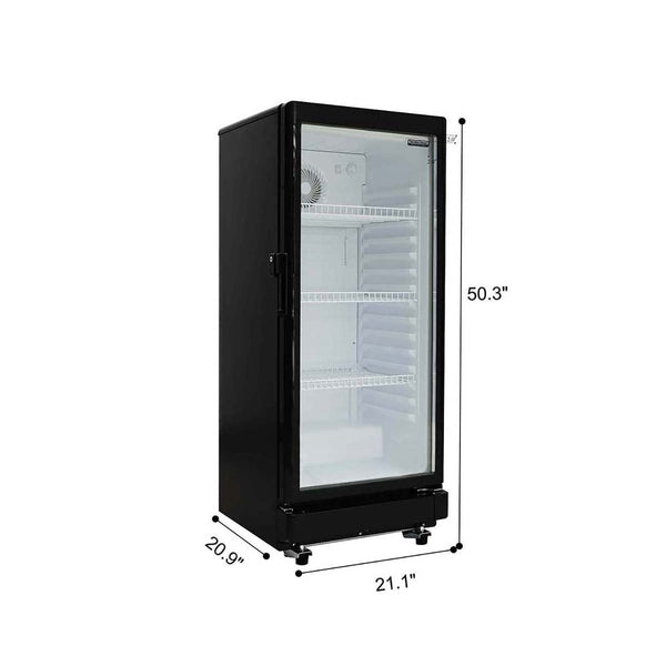 Hamilton Beach Glass Display Commercial Refrigerator