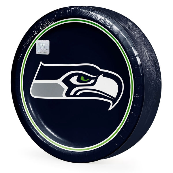 Seattle Seahawks NFL Round Paper Plates, 10