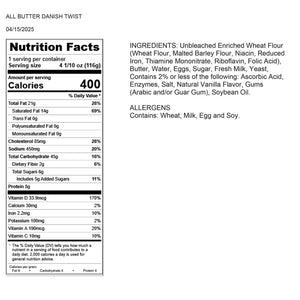 Member's Mark Danish Twist, Frozen, Case, 60 ct.